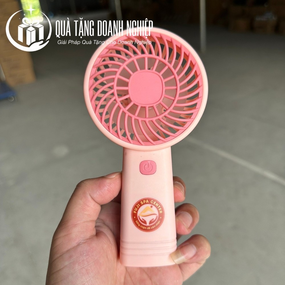 Quạt điện mini in logo