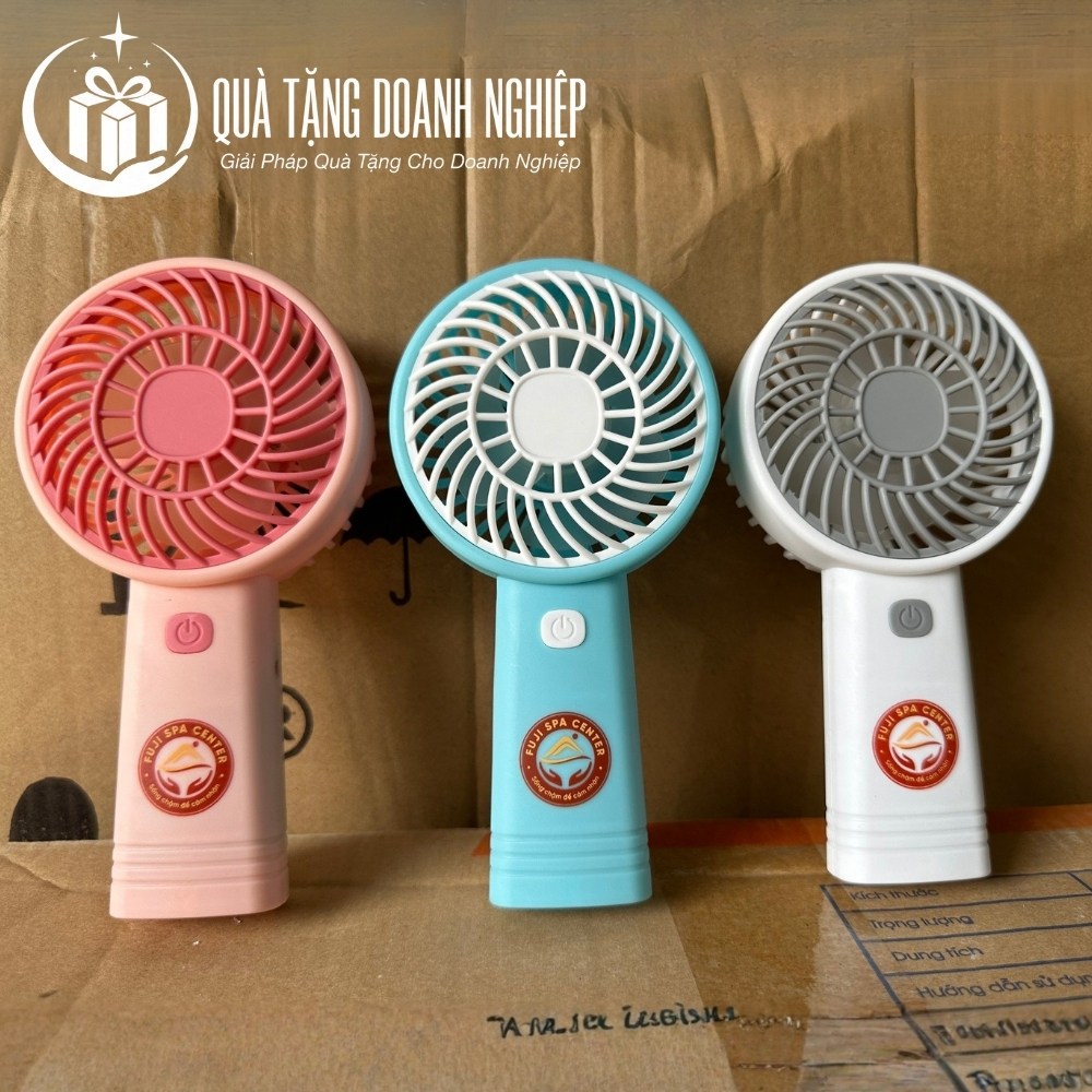Quạt điện mini in logo