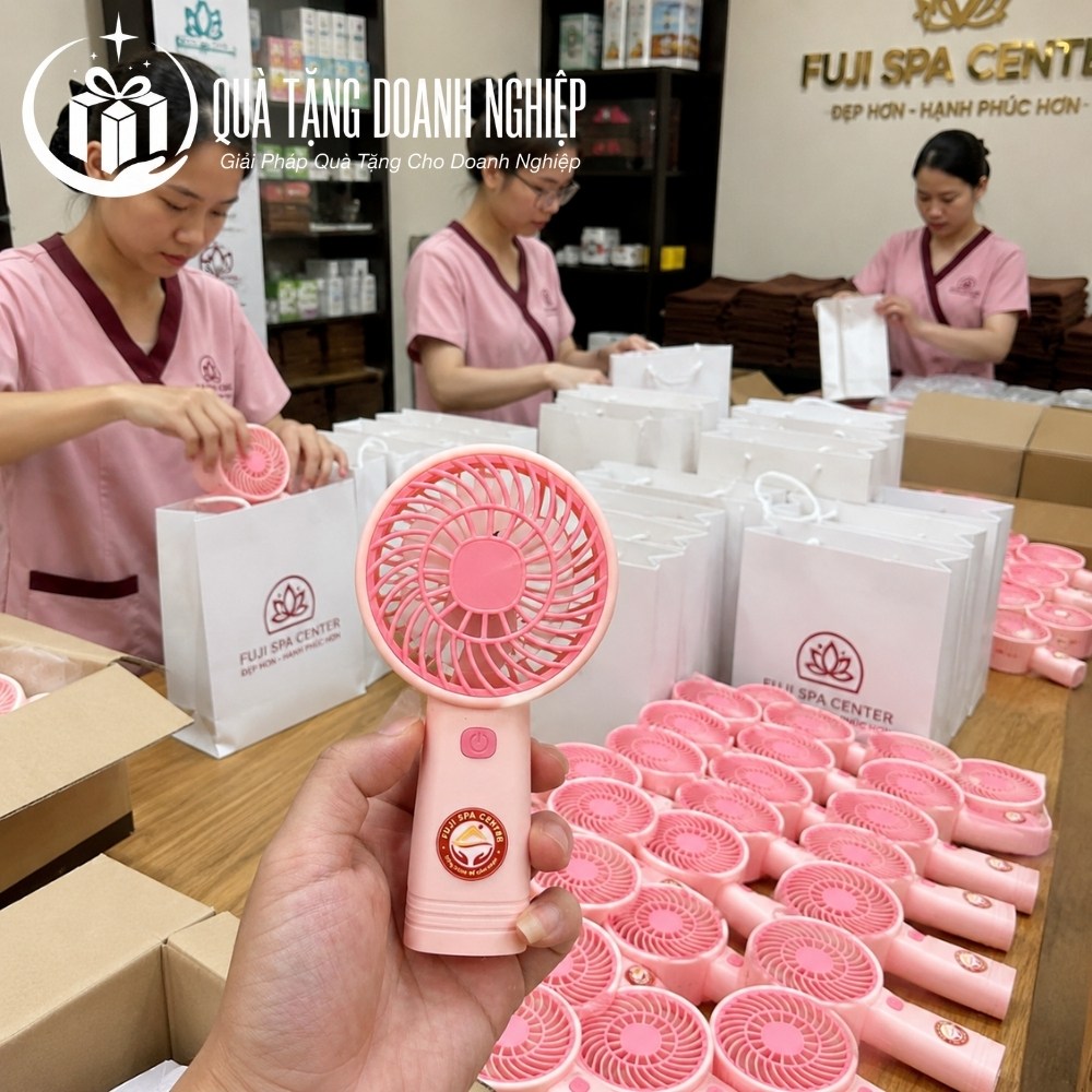 Quạt điện in logo quà tặng