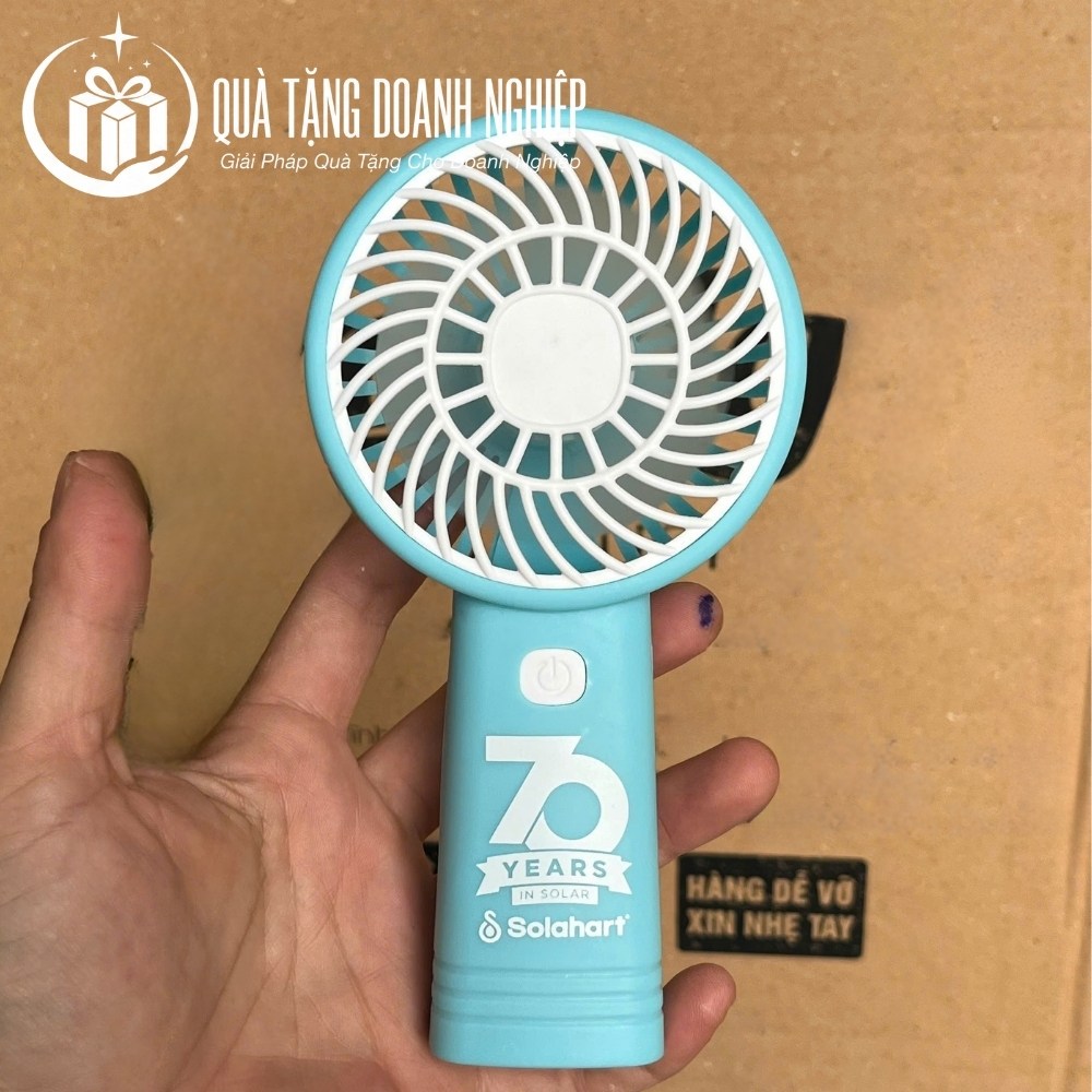 Quạt điện mini in logo