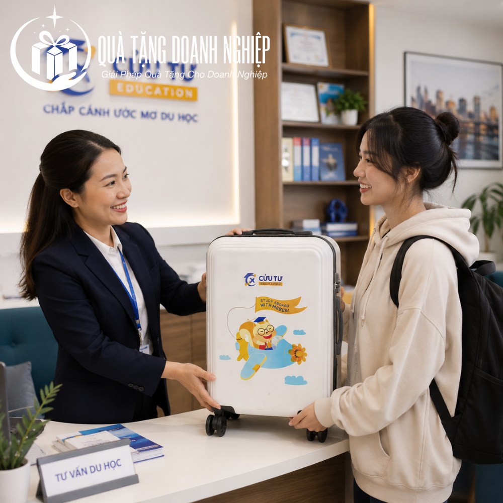 Vali quà tặng in logo