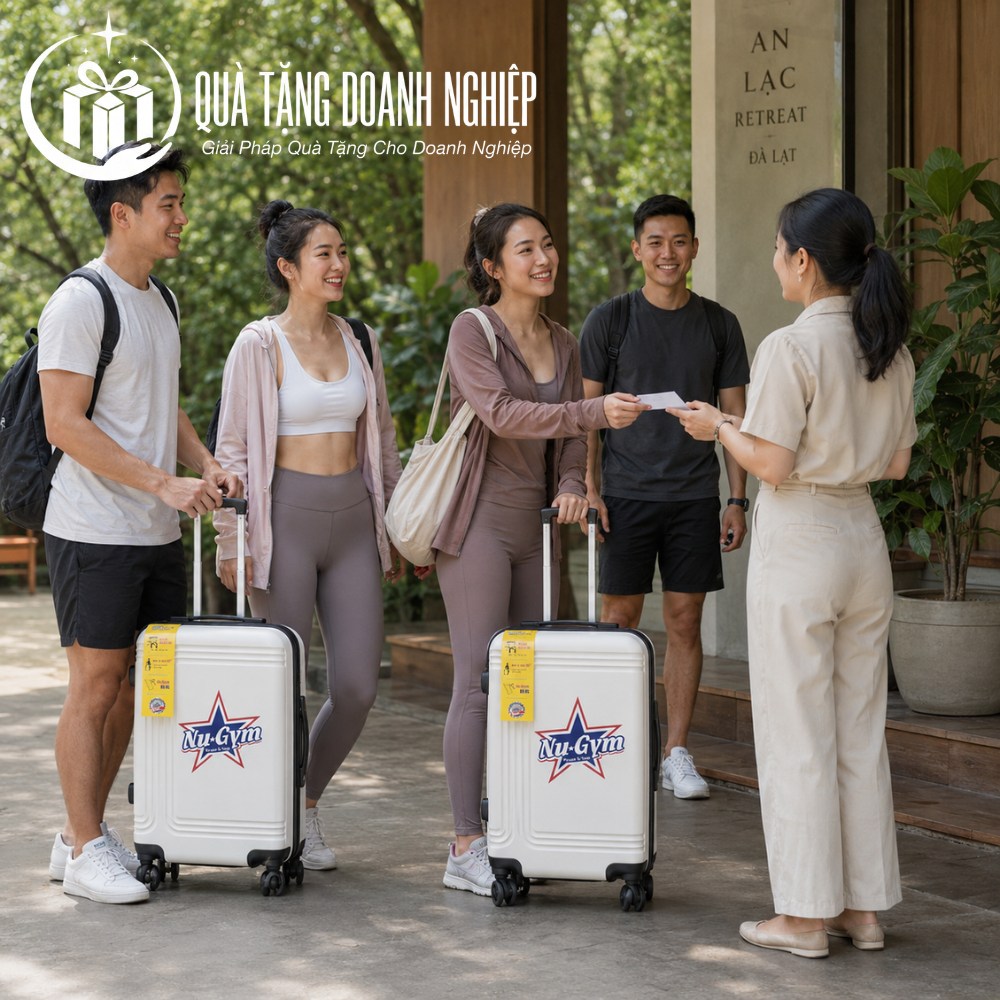 Vali quà tặng in logo