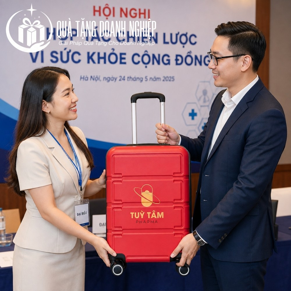 Vali in logo quà tặng